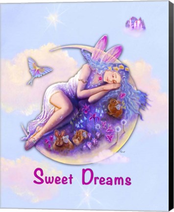 Framed Sweet Dreams Fairy Print