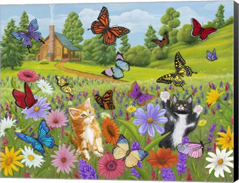 Framed Butterfly Meadow Print