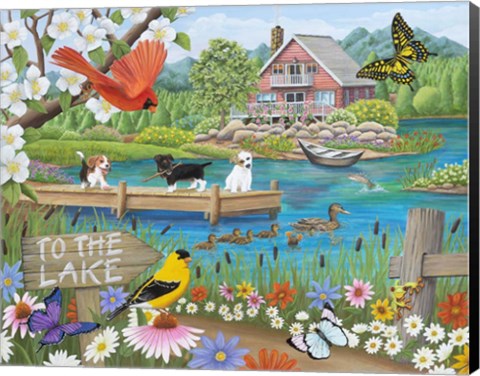 Framed To the Lake Print