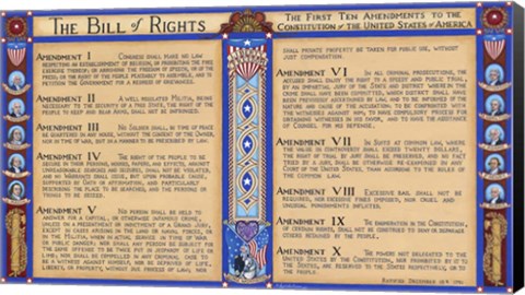 Framed Bill Of Rights Print