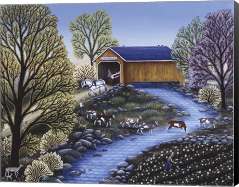 Framed Covered Bridge Print