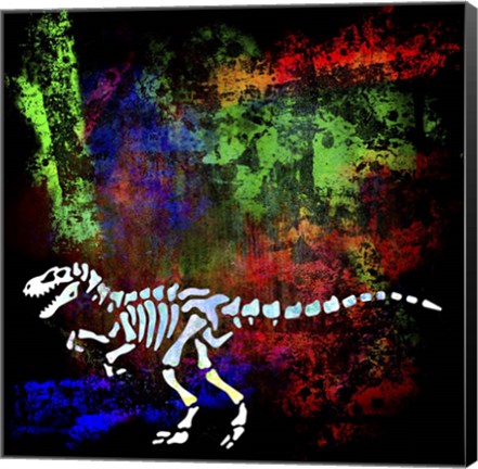 Framed Dino Bones 1 Print