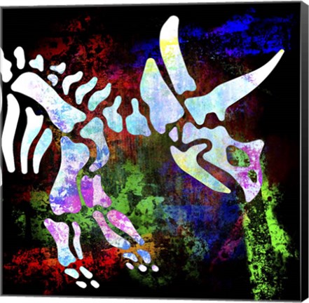 Framed Dino Bones 4 Print