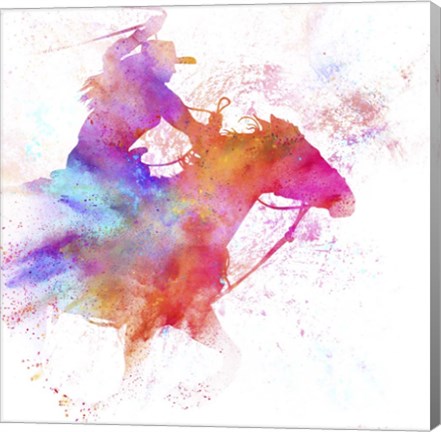 Framed Painted Cowgirl 3 Print