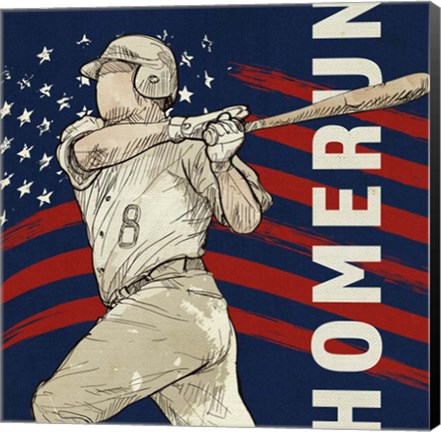 Framed Vintage Baseball Sign Print
