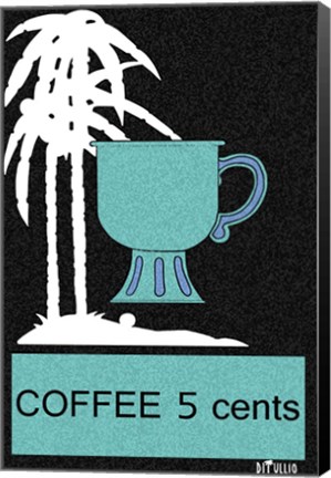 Framed Coffee Palm Trees Print