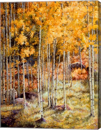 Framed Fall Aspen Print