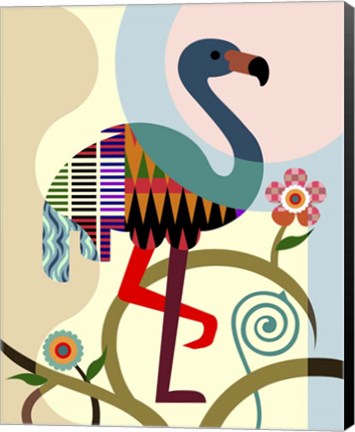 Framed American Flamingo Print
