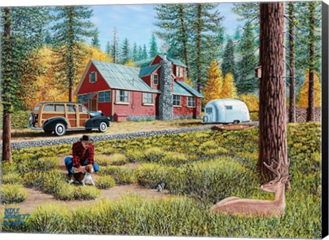 Framed Autumn in the Forest Print