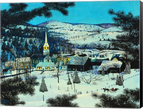 Framed Silent Night - Digital Highlights Print