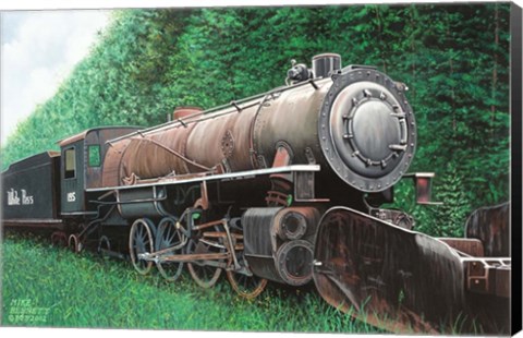 Framed Skagway White Pass Locomotive Print