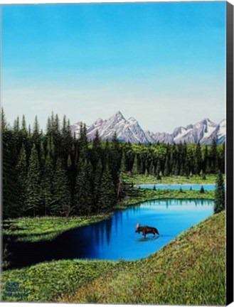 Framed Teton Splendor #2 Print