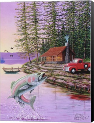 Framed Trout Lake Print