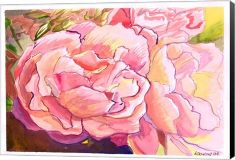 Framed Bright Pink Print