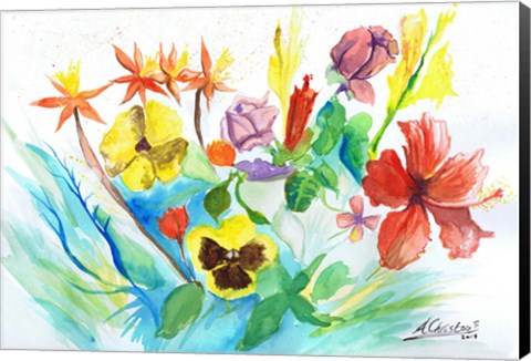 Framed Floral Print
