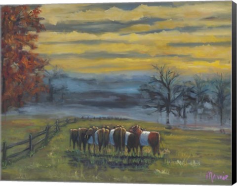 Framed Huddle Fall Print