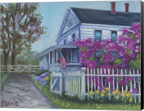 Framed Spring On Maple Street Print