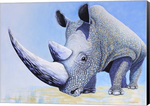 Framed Rhino Print
