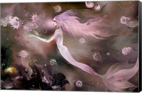 Framed Mermaid Rose Print