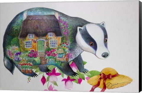 Framed English Cottage Print