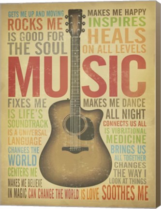 Framed Music Is Print