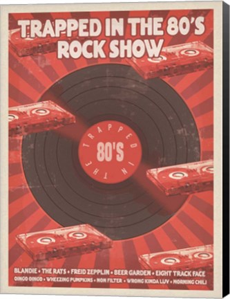 Framed Retro 80&#39;s Print