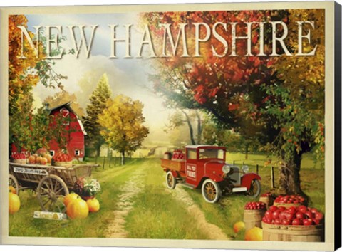 Framed New Hampshire Orchard Print
