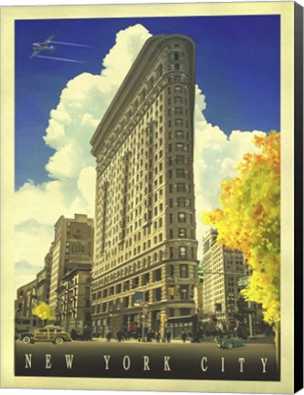 Framed New York Rush Hour Print