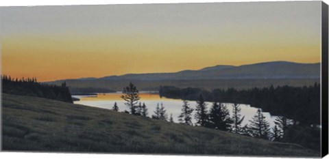 Framed Bow River Dawn Print