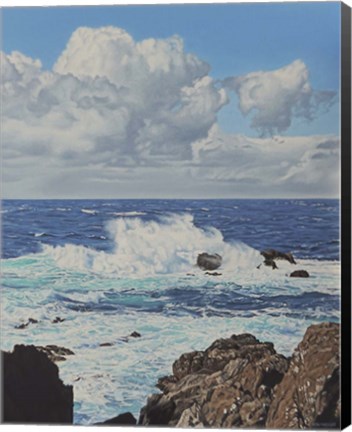 Framed Breaking Waves Print