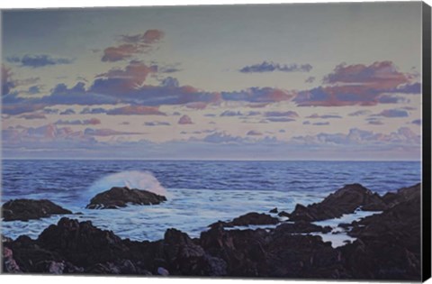 Framed Coastal Evening Print