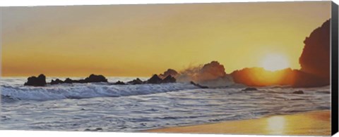 Framed Golden Surf Print