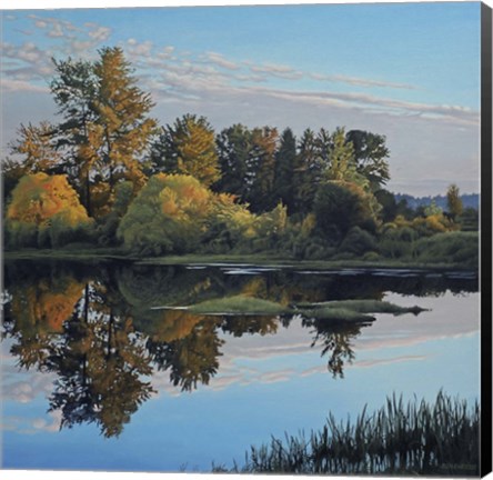 Framed Lagoon Reflections Print