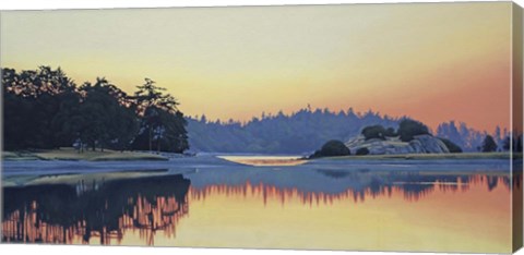 Framed Piper&#39;s Lagoon Sundown Print