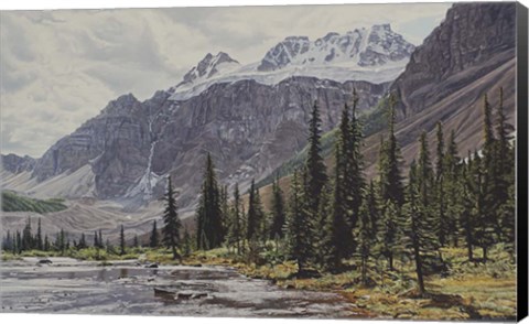 Framed Quadra Mountain Print