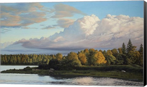 Framed Spring Estuary Print
