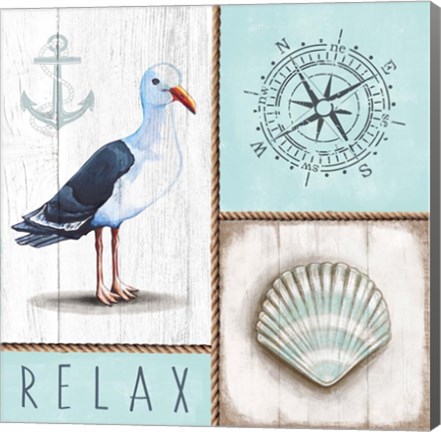 Framed Nautical Relax Print