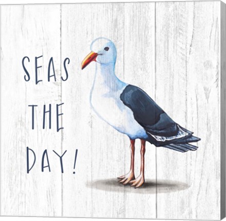 Framed Seas the Day Print