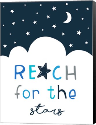 Framed Reach for the Stars Print