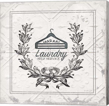 Framed Laundry Self Service Print