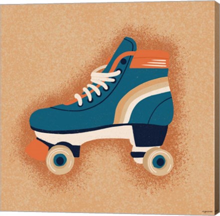 Framed Orange Skate Print