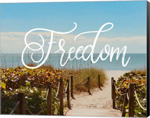 Framed Freedom Beach Print