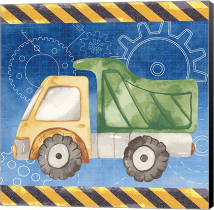 Framed Dump Truck Print