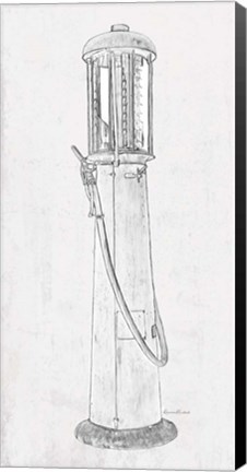 Framed Fuel Station Sketch No. 1 Print