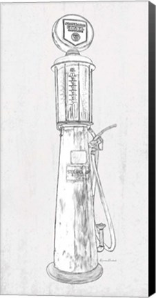 Framed Fuel Station Sketch No. 3 Print