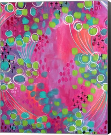 Framed Painted Canvas IV Print
