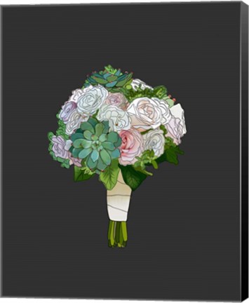 Framed Succulent Bouquet Print