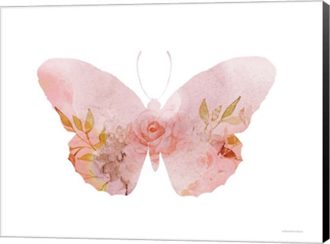 Framed Meadow Flora Butterfly Print
