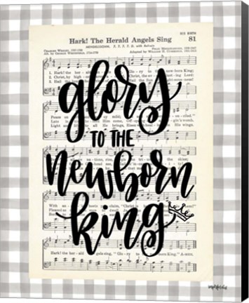 Framed Glory to the Newborn King Print