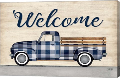 Framed Welcome Truck Print